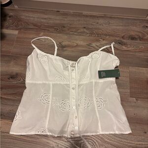 Wild Fable White Eyelet Camisole NWT